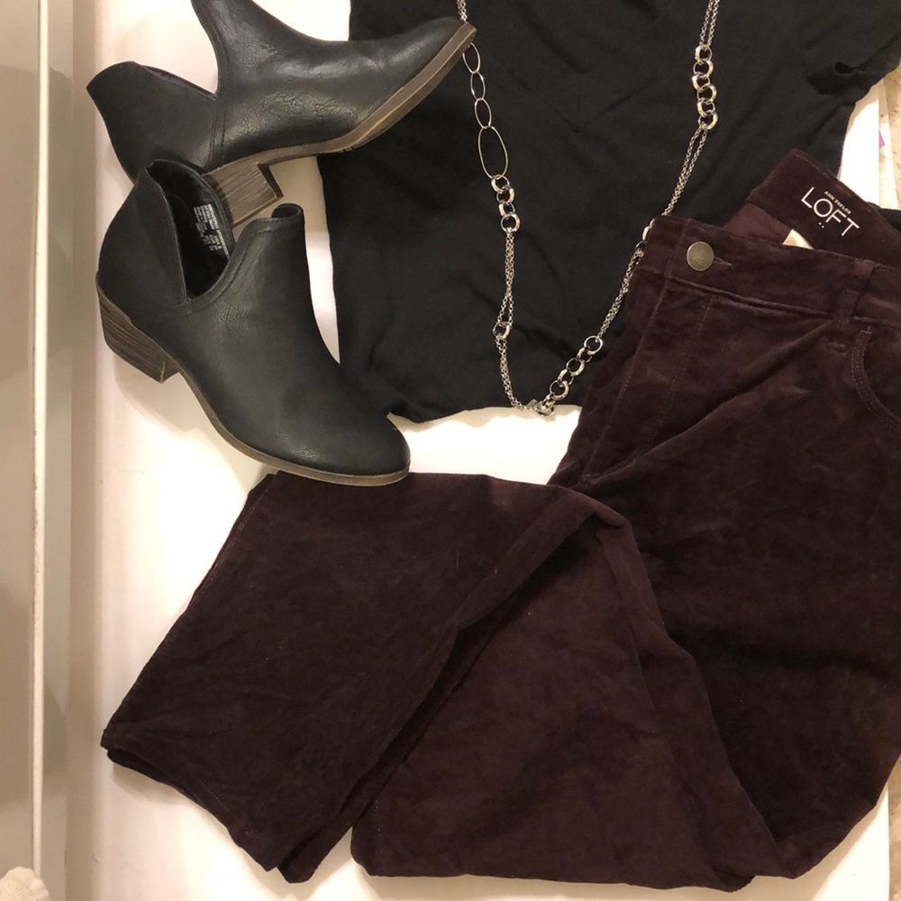 Burgundy Loft Pants only